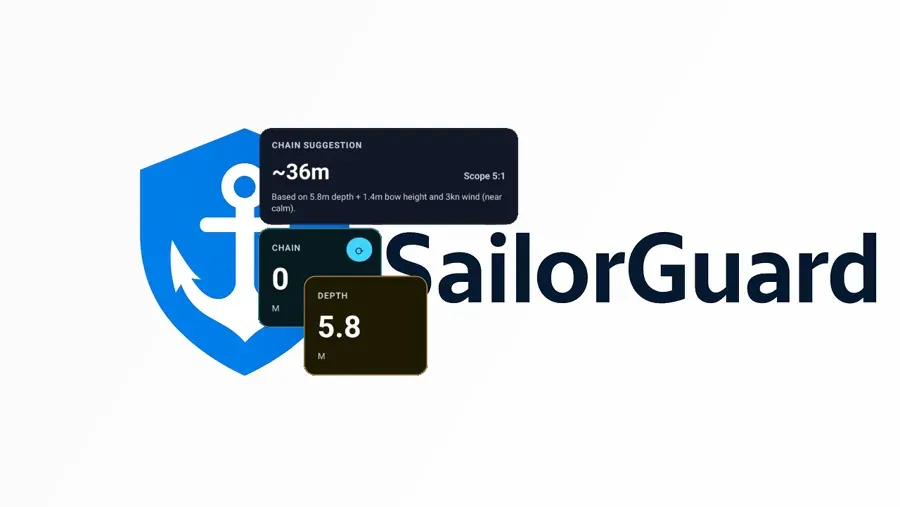 Chain meter and scope in the SailorGuard App